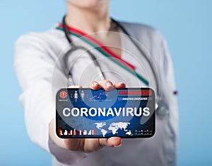 Coronavirus 2019-nCoV. Corona virus outbreaking. Epidemic virus Respiratory Syndrome