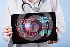 Coronavirus 2019-nCoV. Corona virus outbreaking. Epidemic virus Respiratory Syndrome