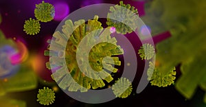 Coronavirus 2019-nCoV. Corona virus outbreaking. Epidemic virus Respiratory Syndrome