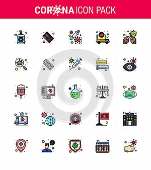 Coronavirus 2019-nCoV Covid-19 Prevention icon set virus, pandemic, drug, corona, virus