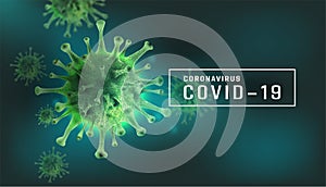 Coronavirus 2019-nCov on white isolated background ,element for medical concept,Microscope virus close up Vector 3D style