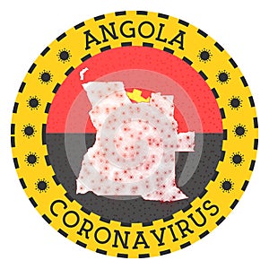 Coronavirus in Angola sign.