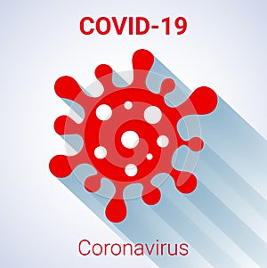 Coronavirus Bacteria Cell Icon, COVID-19. Coronavirus Bacteria. No Infection and Stop Coronavirus Concepts. Dangerous Coronavirus