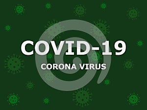 Coronavirus banner background vector illustration.