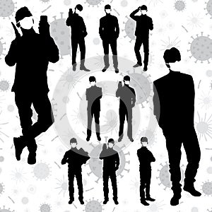 Coronavirus Business Silhouettes 05 [Converted