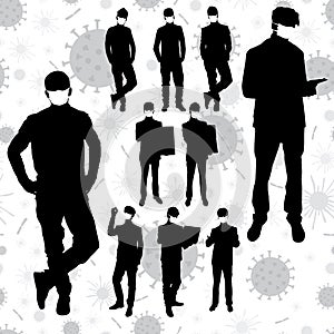 Coronavirus Business Silhouettes 06 [Converted