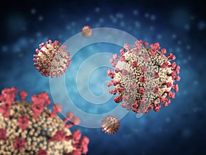 Coronavirus cell or covid-19 cell disease