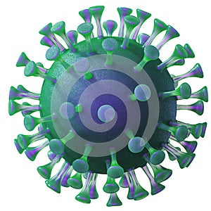 Coronavirus cell or covid-19 cell isolated