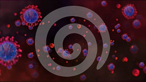 Coronavirus Covid-19 - 3D Graphic Background Illustration