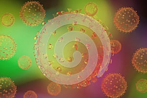 Coronavirus. COVID-19. Abstract texture.