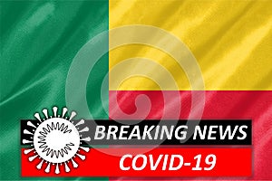 Coronavirus COVID-19 on Benin Flag