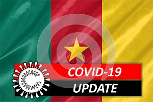 Coronavirus COVID-19 on Cameroon Flag