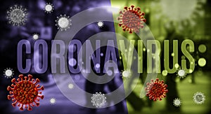 Coronavirus covid-19 conceptual background illustration