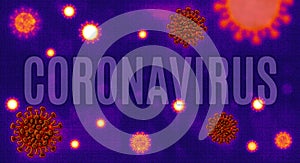 Coronavirus covid-19 conceptual background illustration