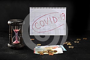 Coronavirus Covid-19 impact on European economy, economical consequences of the quarantine concept