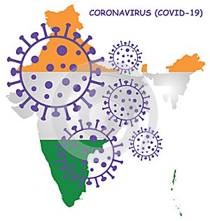 Coronavirus COVID 19 India map