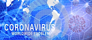 Coronavirus COVID-19 outbreak concept, worldwide problem, infection symptoms