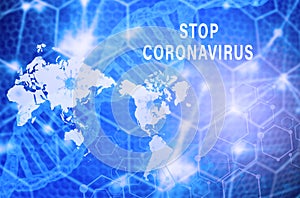 Coronavirus COVID-19 outbreak concept, worldwide problem, infection symptoms