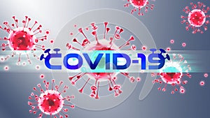 Coronavirus Covid-19 outbreak and coronaviruses influenza background as dangerous flu strain cases as a pandemic medical health