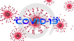 Coronavirus Covid-19 outbreak and coronaviruses influenza background as dangerous flu strain cases as a pandemic medical health