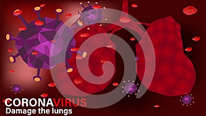 Coronavirus or Covid-19 outbreak and flu background.