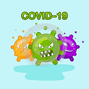 Coronavirus and covid-19 outbreaking vector