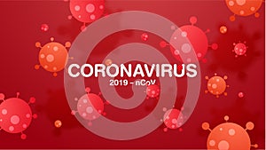 Coronavirus and covid-19 outbreaking vector background