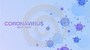 Coronavirus and covid-19 outbreaking vector background