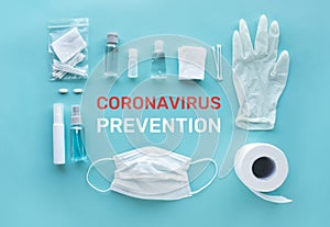 Coronavirus  covid-19  prevention equipment.medical supplies.virus outbreak situation.body health care.washing and cleaning your