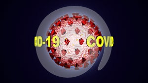 CORONAVIRUS, Covid-19, Science Animation Background, Loop, 4k