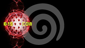 CORONAVIRUS, Covid-19, Science Animation Background, Loop, 4k