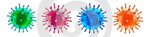 Coronavirus Covid-19 virus isolated Concept image