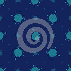 Coronavirus COVID-19 . Covid 19-NCP V seamless pattern photo