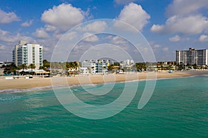 Coronavirus Covid 19 shut down clean beaches Hollywood FL USA photo