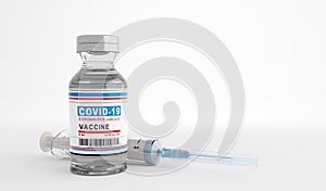 Coronavirus Covid-19 vaccine. Covid19 research photo