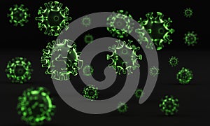 Coronavirus COVID-19 The virus model is realistic