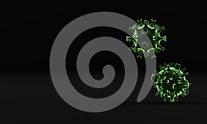 Coronavirus COVID-19 The virus model is realistic