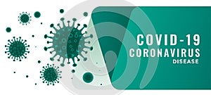 Coronavirus covid19 disease outburst background with floating virus