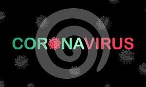 Coronavirus covid19 virus background flat in modern colour design concept. EPS 10 vector