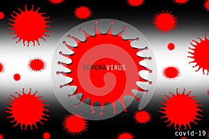 Coronavirus danger and public health risk disease and flu outbreak or coronaviruses influenza as dangerous viral strain case as a