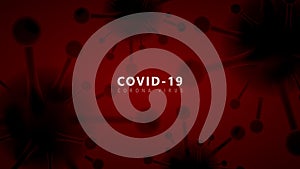 Coronavirus disease COVID-19 infection medical red vector background,coronavirus warning medical background,wuhan china asian flu