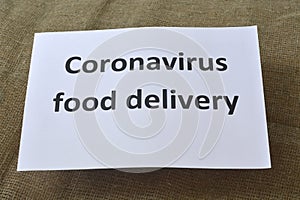 Coronavirus donation. Helping the elderly, needy and sick. Quarantine.