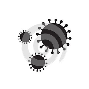 Coronavirus flat icon, vector illustration