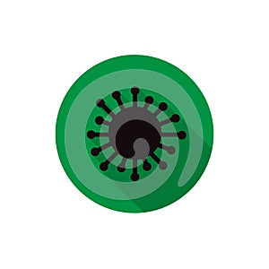 Coronavirus flat icon, vector illustration