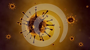 Coronavirus, flu virus  SARS-CoV-2, Covid-19, Wuhan Coronavirus, 2019nCoV, SARS-CoV, MERS-CoV under the microscope.