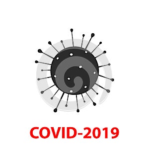 Coronavirus icon, 2019-nCov novel coronavirus concept