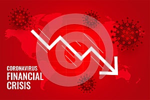 Coronavirus impact global financial downfall crisis