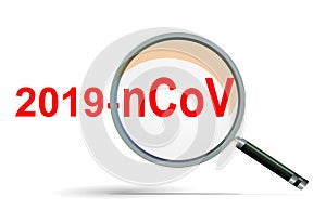 Coronavirus 2019 - nconv virus len zoom anlalysis research - 3d rendering