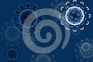 Coronavirus outbreak and coronaviruses influenza background as dangerous flu strain cases as a pandemic medical health risk
