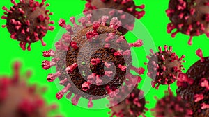 Coronavirus outbreak and coronaviruses influenza background represented by a group of bacterial intruder cells causing sickness